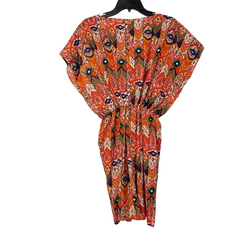 Anthropologie Maeve Red Aztec Boho Print Top / Swim Coverup Size Small‎ - Picture 2 of 6